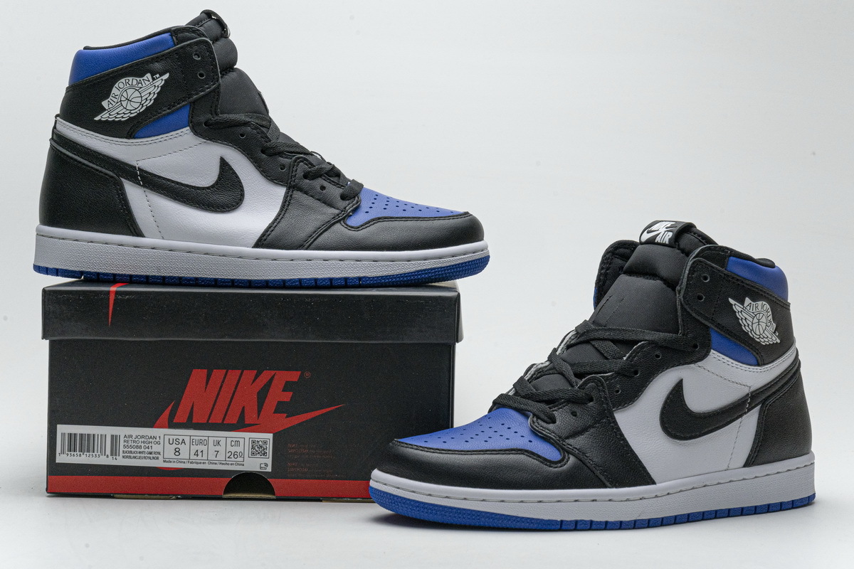 OG Jordan 1 Retro High Royal Toe, 555088-041