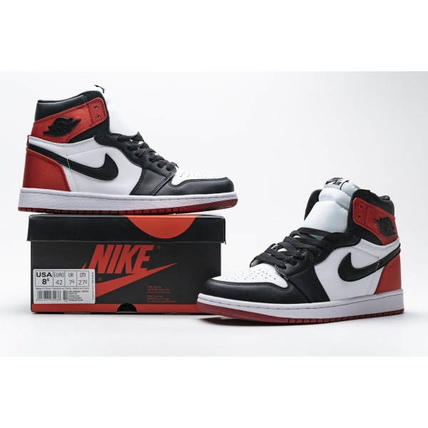 OG Jordan 1 Retro High Satin Black Toe (W), CD0461-016