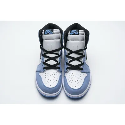 OG Jordan 1 Retro High White University Blue Black, 555088-134 02