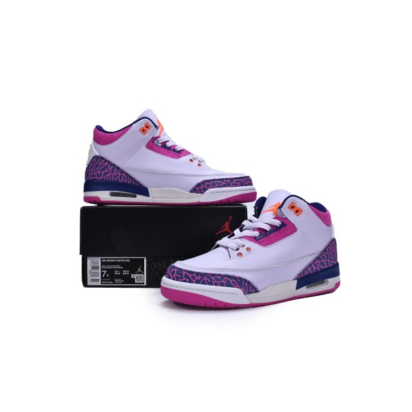 OG Jordan 3 Retro Barely Grape (GS), 441140-500