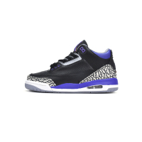 OG Jordan 3 Retro Black Court Purple，CT8532-050 