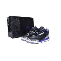 OG Jordan 3 Retro Black Court Purple，CT8532-050 