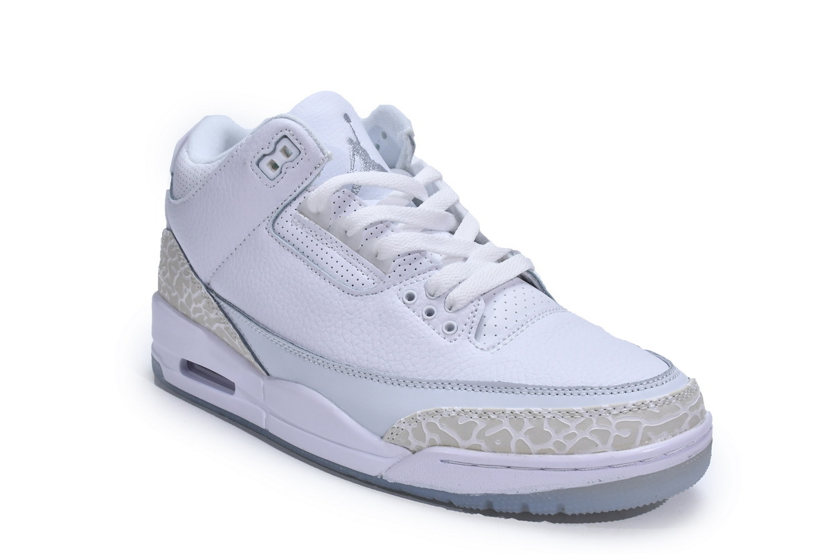 OG Jordan 3 Retro Pure White (2018)，136064-111