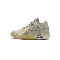 Free Shipping - Jordan 4 Retro Off-White Sail (W), CV9388-100