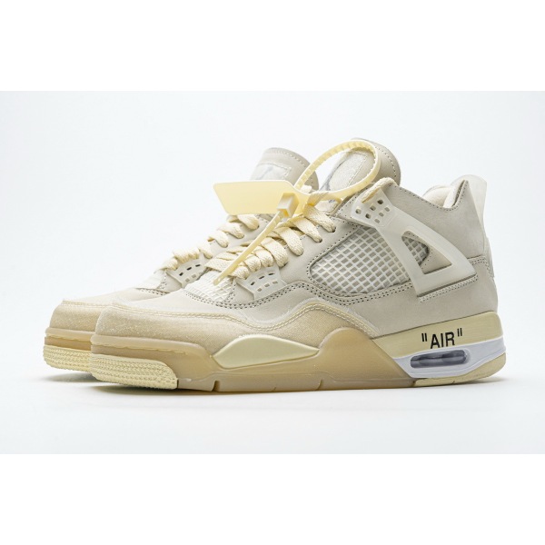 Free Shipping - Jordan 4 Retro Off-White Sail (W), CV9388-100