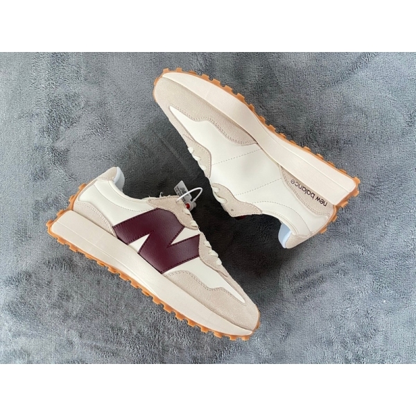 OG New Balance 327 Moonbeam Classic Burgundy (W)，WS327KA