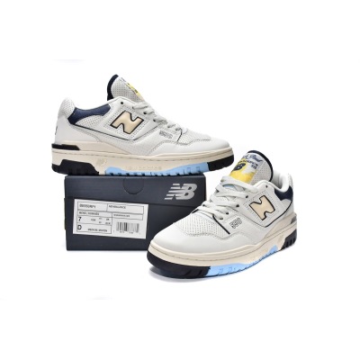 OG New Balance 550 Premuim Pack Beige Blue Background