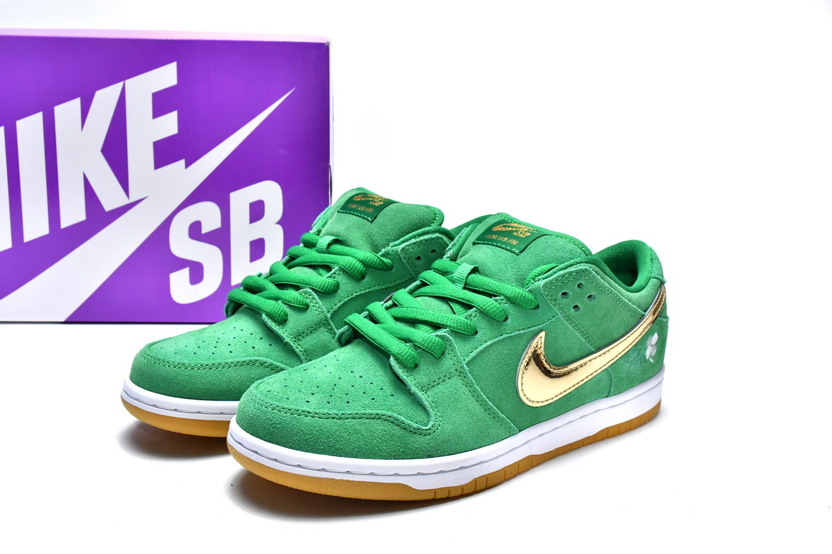 OG SB Dunk Low Pro St. Patrick's Day (2022)，BQ6817-303