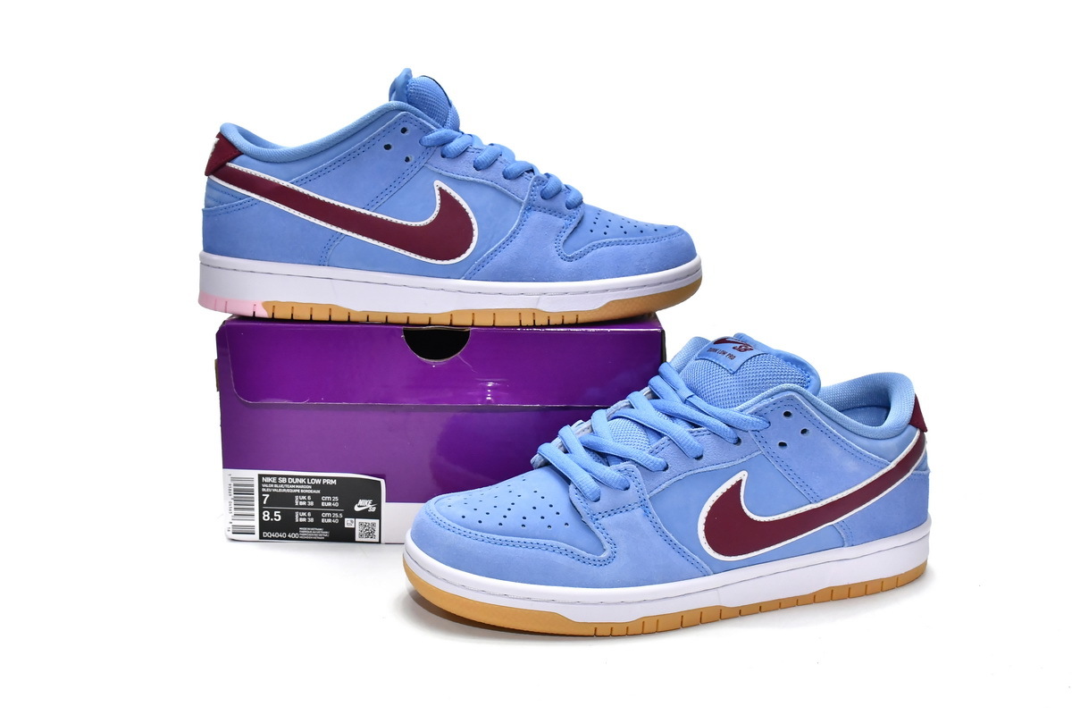 OG SB Dunk Low Valour Blue Team Maroon,DQ4040-400