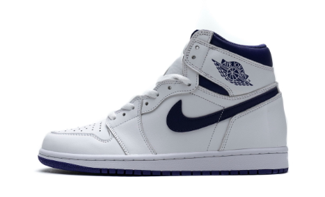 LJR Jordan 1 Retro High OG White Purple，555088-115