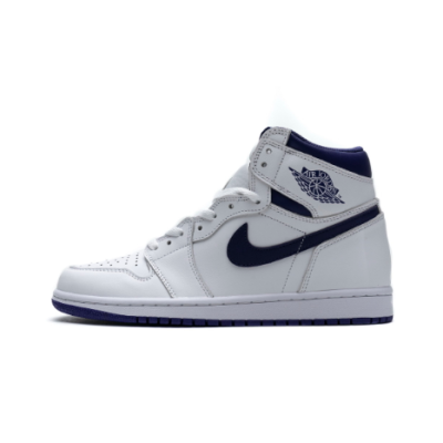 PKGoden Jordan 1 Retro High OG White Purple，555088-115