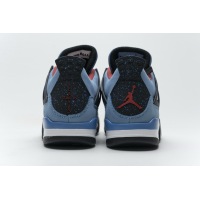 Free Shipping -  PKGoden Jordan 4 Retro Travis Scott Cactus Jack, 308497-406  