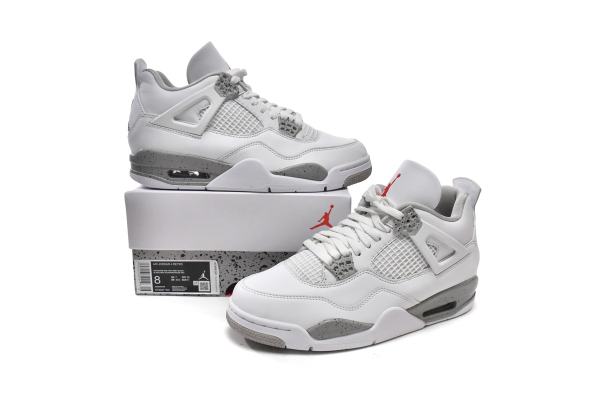 LJR Jordan 4 Retro White Oreo (2021), CT8527-100