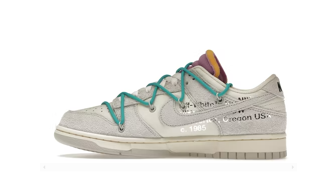 LJR Dunk Low Off-White Lot 36  DJ0950-107