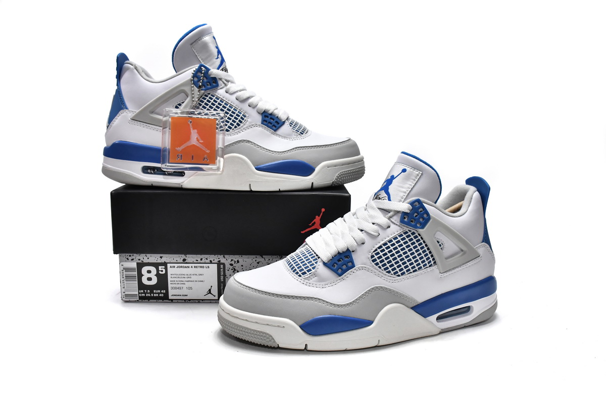 LJR Jordan 4 Retro Military Blue (2012), 308497-105