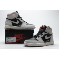 OG Air Jordan 1 Retro High Neutral Grey Hyper Crimson，555088-018 