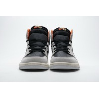 OG Air Jordan 1 Retro High Neutral Grey Hyper Crimson，555088-018 