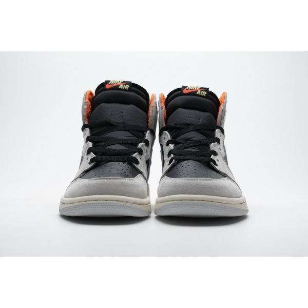 OG Air Jordan 1 Retro High Neutral Grey Hyper Crimson，555088-018 