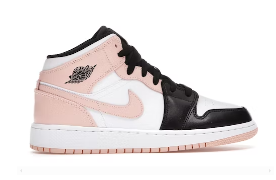 OG Jordan 1 Mid Crimson Tint Toe (GS), 554725-133