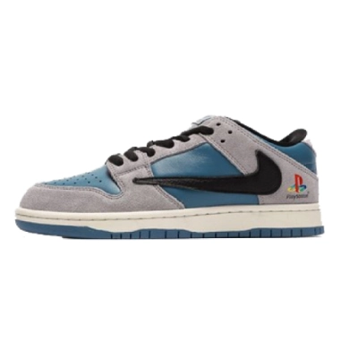 LJR Dunk Low SP Travis Scott PlayStation Grey Blue,CU1726-400 01