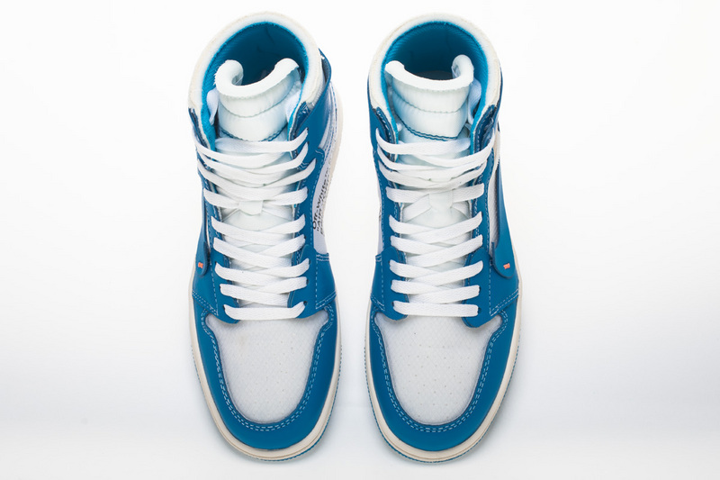LJR Jordan 1 Retro High Off-White University Blue, AQ0818-148