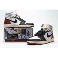 PKGoden Jordan 1 Retro High Union Los Angeles Black Toe，BV1300-106 