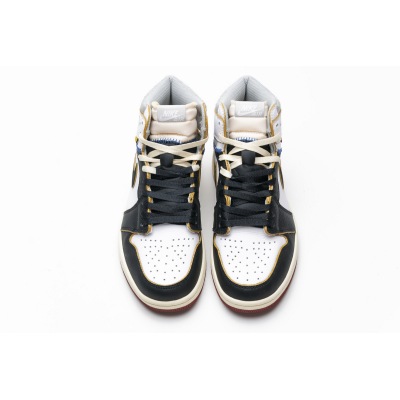PK GOD Jordan 1 Retro High Union Los Angeles Black Toe，BV1300-106 