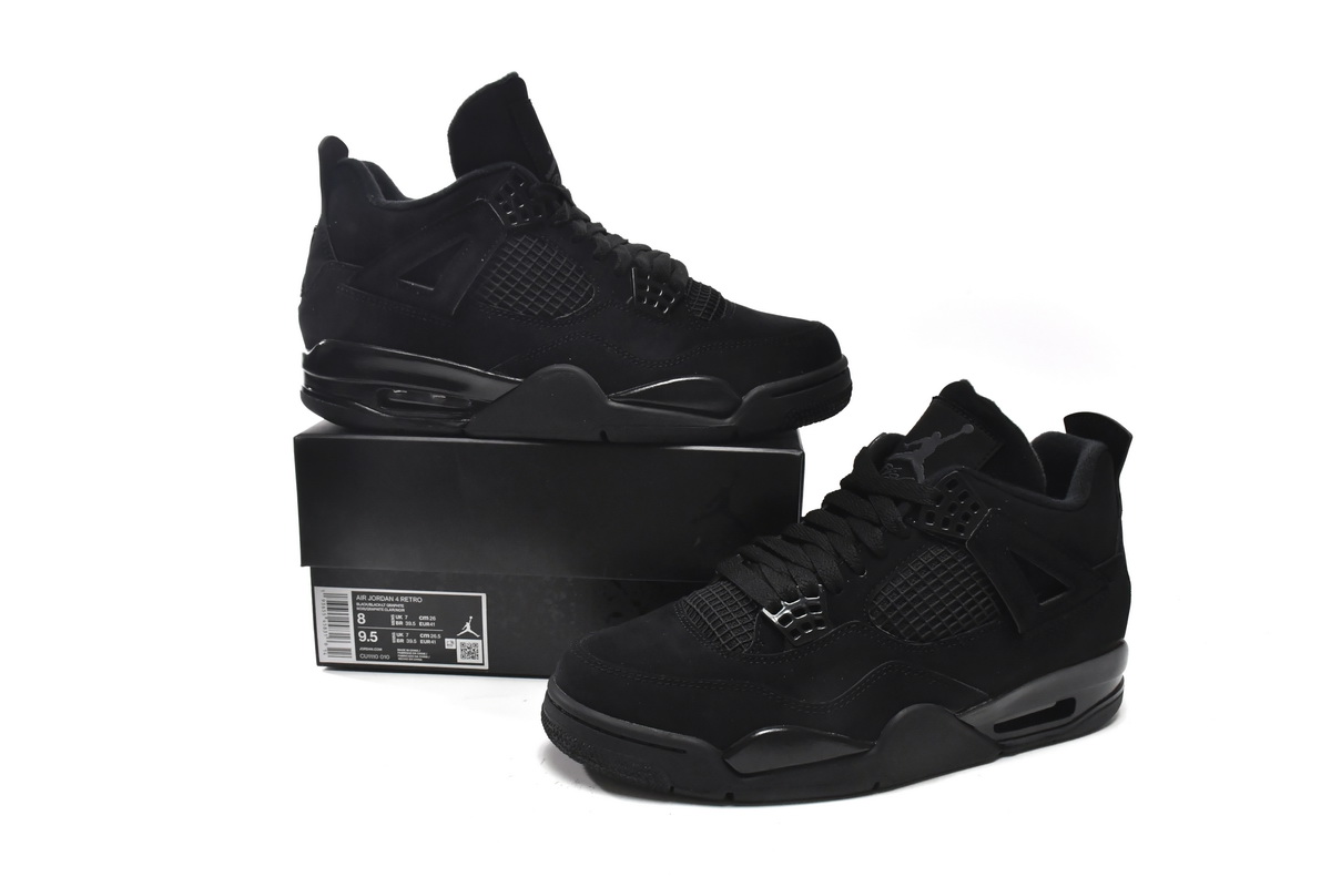 LJR Jordan 4 Retro Black Cat (2020),CU1110-010 
