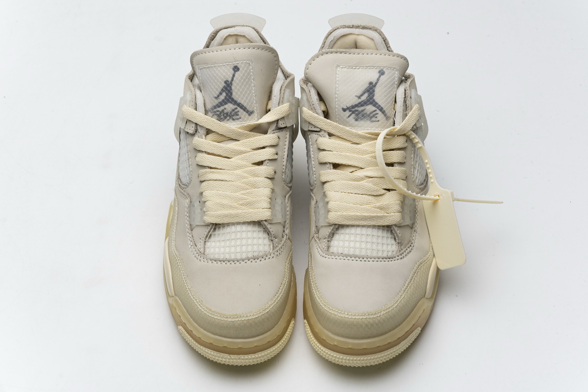 LJR Jordan 4 Retro Off-White Sail, CV9388-100 