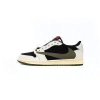 🔹80% offJordan 1 Retro Low OG SP Travis Scott women's OliveDZ4137-106