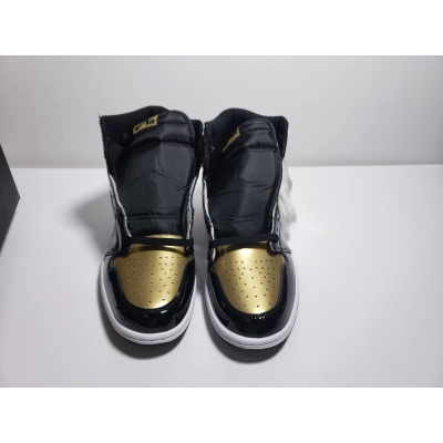 LJR Jordan 1 Retro High NRG Patent Gold Toe，861428-007  02