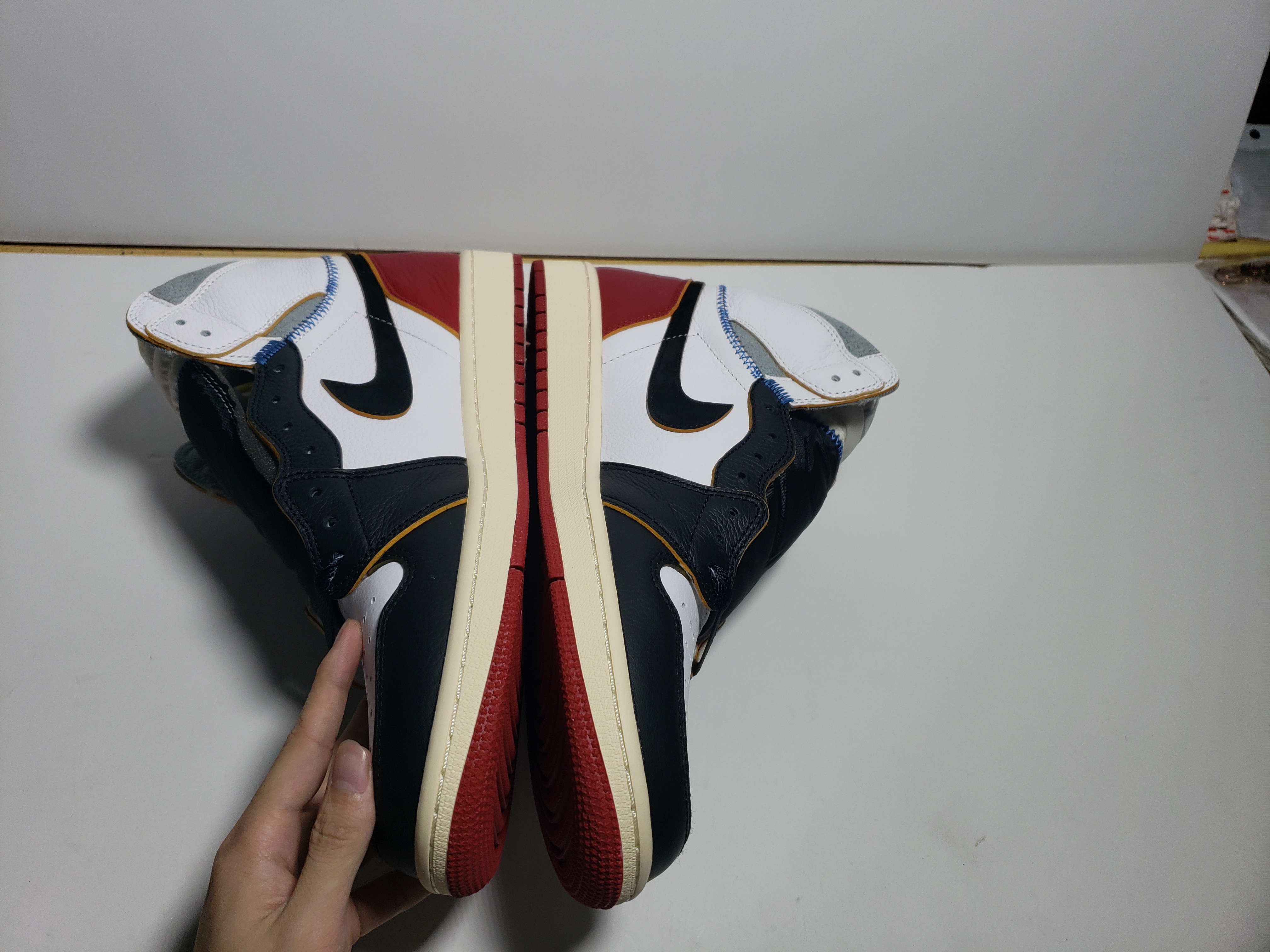 LJR Jordan 1 Retro High Union Los Angeles Black Toe，BV1300-106 