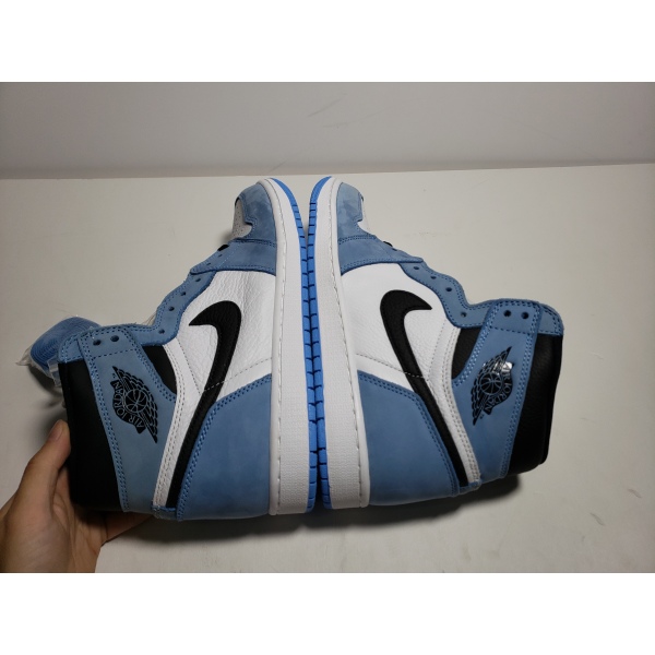 PKGoden Jordan 1 Retro High White University Blue Black（2021）， 555088-134 