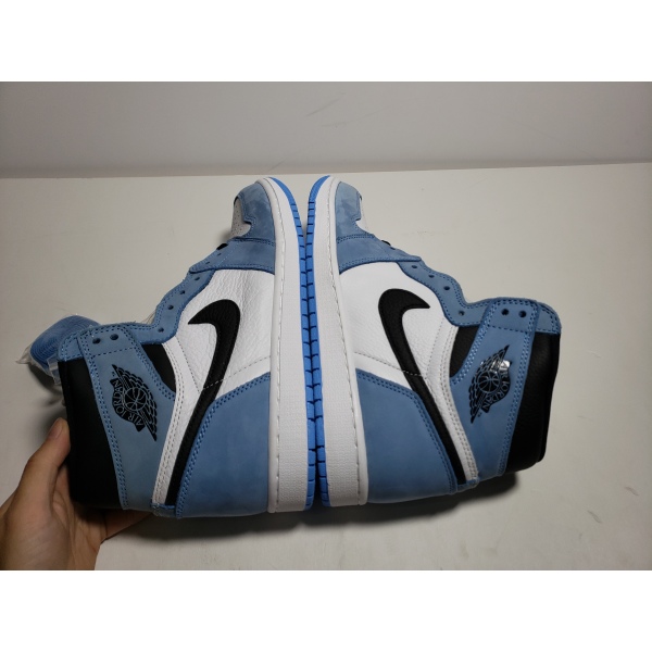 PKGoden Jordan 1 Retro High White University Blue Black（2021）， 555088-134 