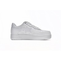 BMLin A Bathing Ape Bape Sta Low White,1H70-191-006