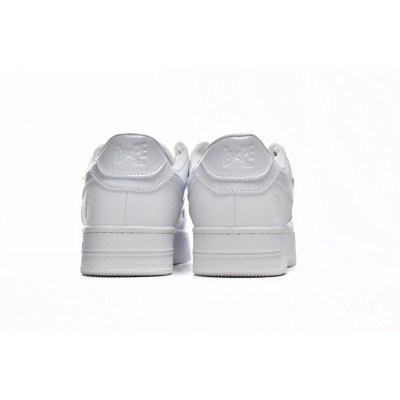 BMLin A Bathing Ape Bape Sta Low White,1H70-191-006