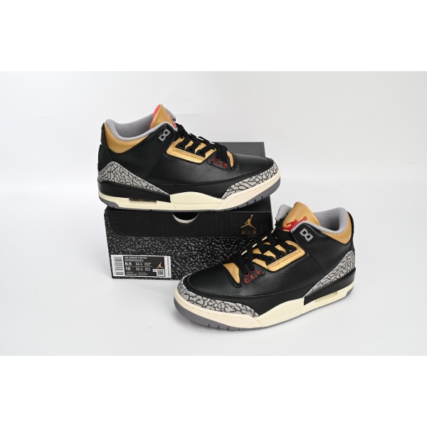 OG Jordan 3 Retro Black Cement Gold (Women's),CK9246-067