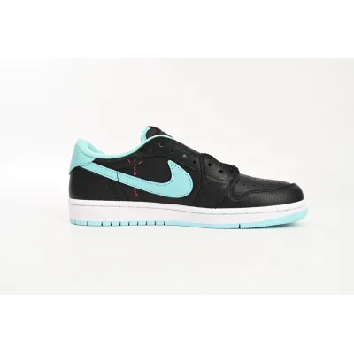 LJR Jordan 1 Retro Low Bang Black Blue,DM7866-400 02