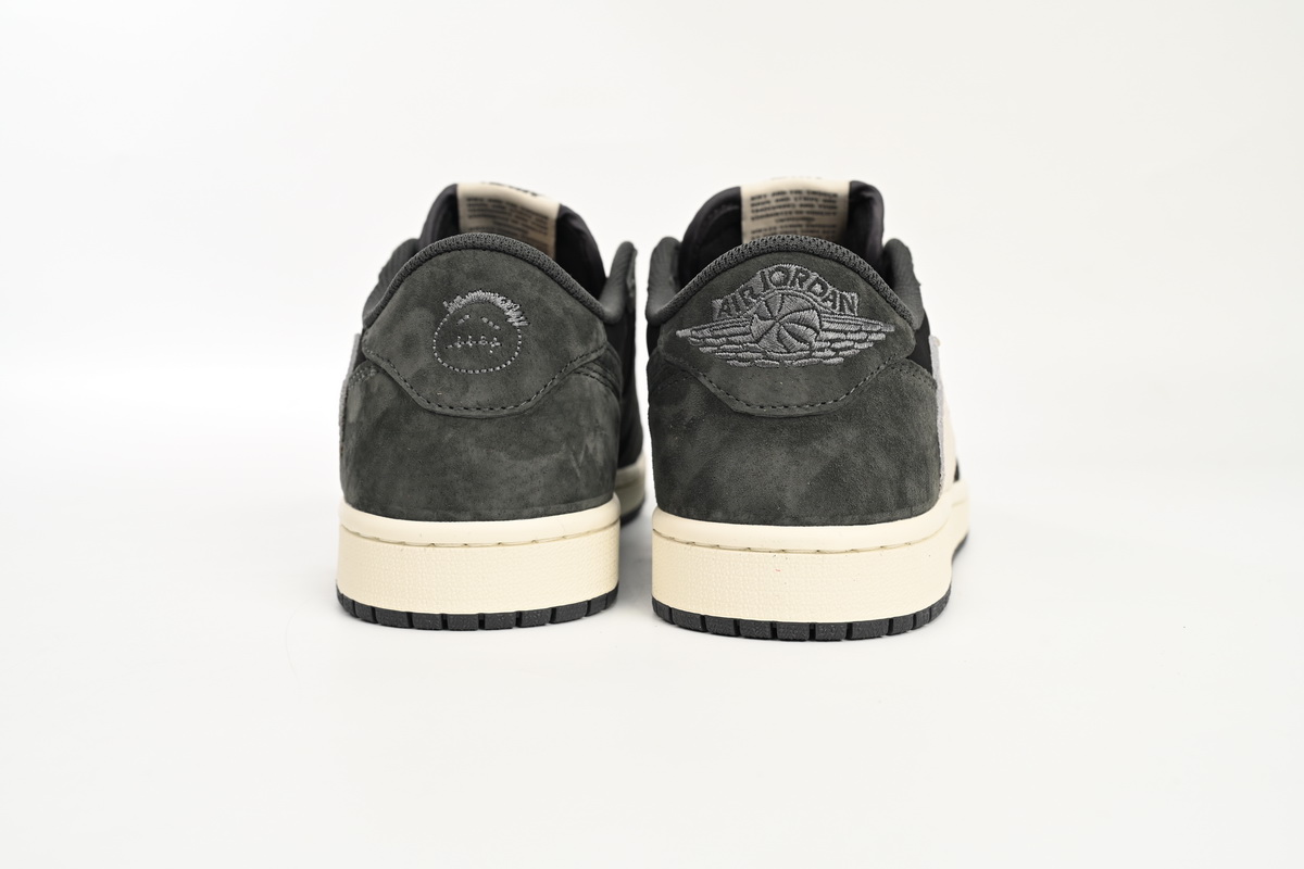 LJR Jordan 1 x Travis Scott Low Black Grey Low Help,DM7866-001