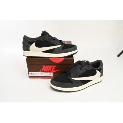 LJR Jordan 1 x Travis Scott Low Black Grey Low Help,DM7866-001 02