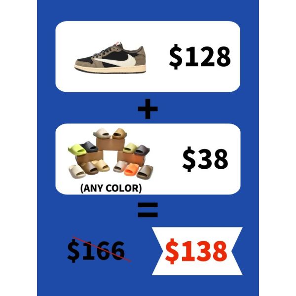 Buy ONE PK Jordan 1 Get One Free Yeezy Slide-