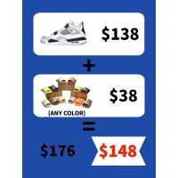 Buy ONE PK Jordan 4 Get One Free Yeezy Slide