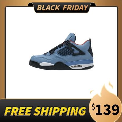 Free Shipping -  PKGoden Jordan 4 Retro Travis Scott Cactus Jack, 308497-406  