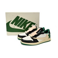 PKGoden Jordan 1 Low Black Green Barb Travis Scott,DM7866-128