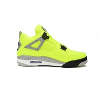 PKGoden Jordan 4 Retro Plush Fluorescent Yellow Tagz,DV6773-700