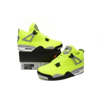 PKGoden Jordan 4 Retro Plush Fluorescent Yellow Tagz,DV6773-700