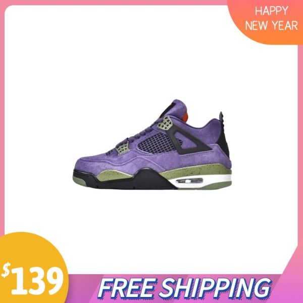 Free Shipping -  PKGoden Jordan 4 Canyon Purple,AQ9129-500