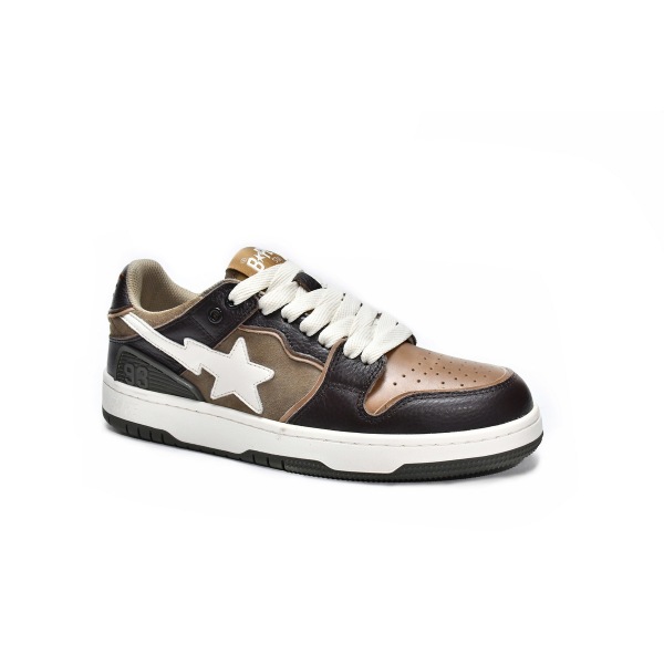 PKGoden A Bathing Ape Bape SK8 Sta Brown Ivory,  001FWH801013_BEI_A