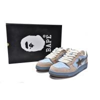 PKGoden A Bathing Ape Bape Sk8 Sta Low Light Blue，1G70-109-0013