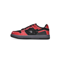 PKGoden A Bathing Ape Bape Sta Low Black Red,1G70-109-0015